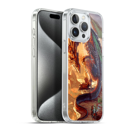 Ed Beard Jr Dragons Bravery Misplaced Soft Gel Case for Apple iPhone 15 Pro Max & MagSafe