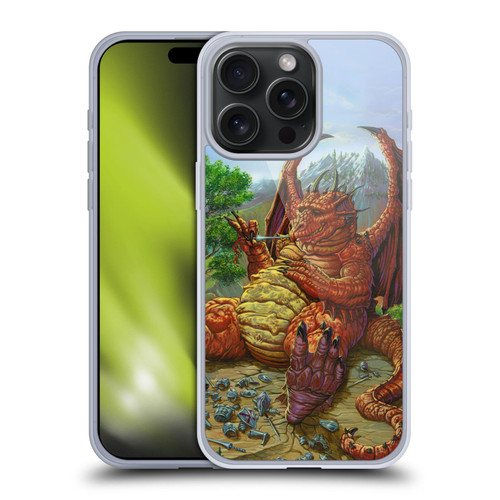 Ed Beard Jr Dragons Lunch With A Toothpick Soft Gel Case for Apple iPhone 15 Pro Max