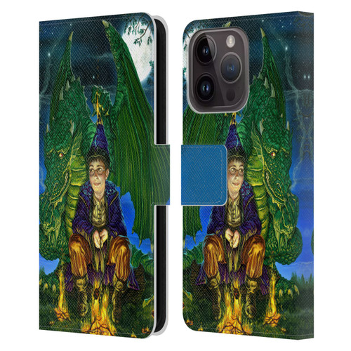 Ed Beard Jr Dragon Friendship Oops Said Leather Book Wallet Case Cover For Apple iPhone 15 Pro