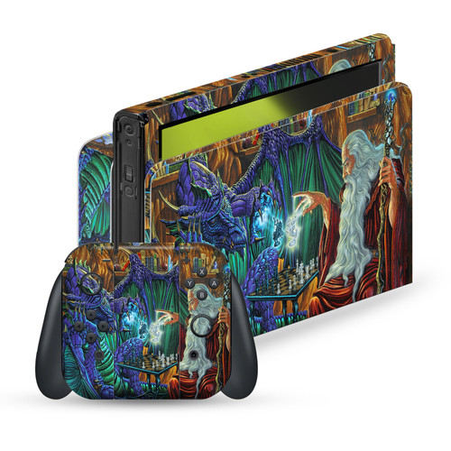 Ed Beard Jr Dragons Wizard Friendship Vinyl Sticker Skin Decal Cover for Nintendo Switch OLED Bundle
