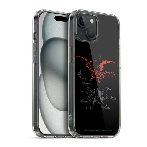 The Hobbit An Unexpected Journey Graphics The Lonely Mountain Soft Gel Case for Apple iPhone 15 Plus & MagSafe
