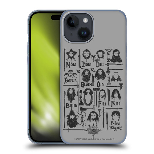 The Hobbit An Unexpected Journey Key Art The Company Soft Gel Case for Apple iPhone 15
