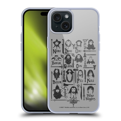 The Hobbit An Unexpected Journey Key Art The Company Soft Gel Case for Apple iPhone 15 Plus