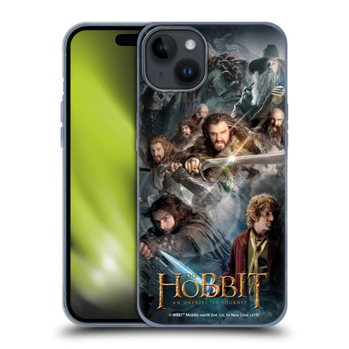 The Hobbit An Unexpected Journey Key Art Group Soft Gel Case for Apple iPhone 15 Plus