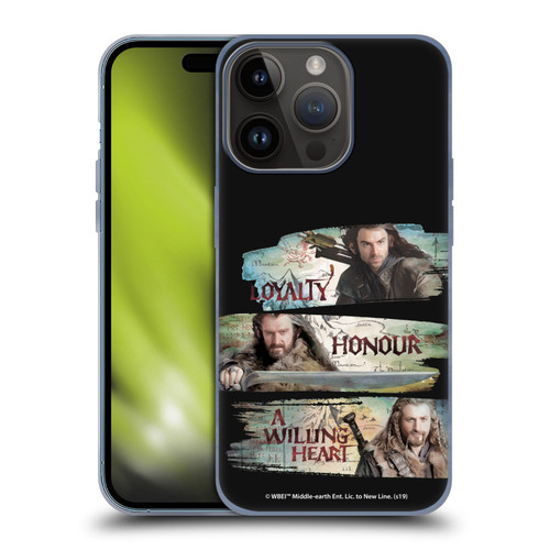 The Hobbit An Unexpected Journey Key Art Loyalty And Honour Soft Gel Case for Apple iPhone 15 Pro