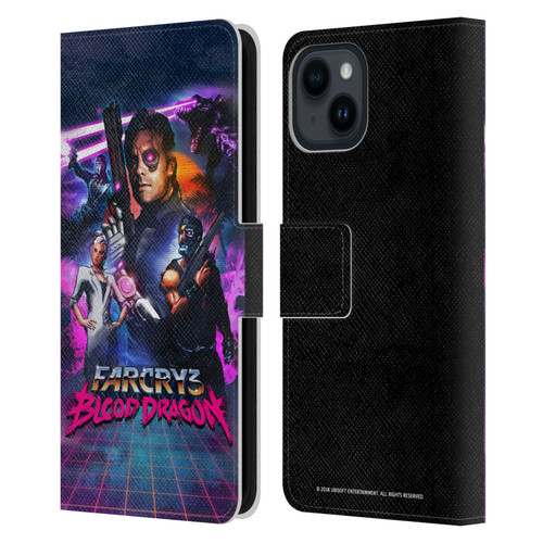 Far Cry 3 Blood Dragon Key Art Cover Leather Book Wallet Case Cover For Apple iPhone 15