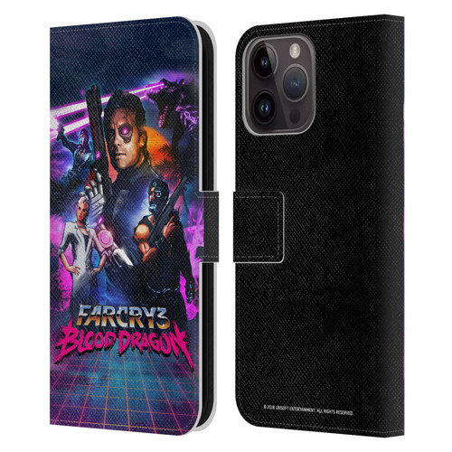 Far Cry 3 Blood Dragon Key Art Cover Leather Book Wallet Case Cover For Apple iPhone 15 Pro Max
