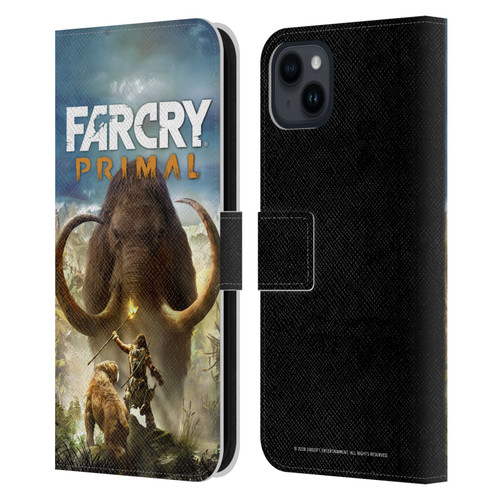 Far Cry Primal Key Art Pack Shot Leather Book Wallet Case Cover For Apple iPhone 15 Plus