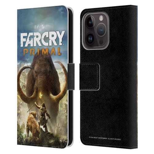 Far Cry Primal Key Art Pack Shot Leather Book Wallet Case Cover For Apple iPhone 15 Pro