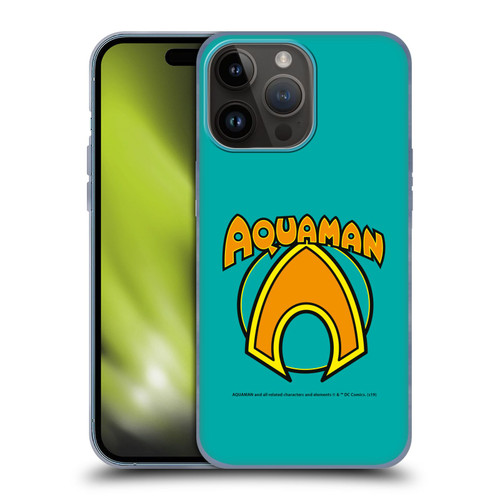 Aquaman DC Comics Logo Classic Soft Gel Case for Apple iPhone 15 Pro Max