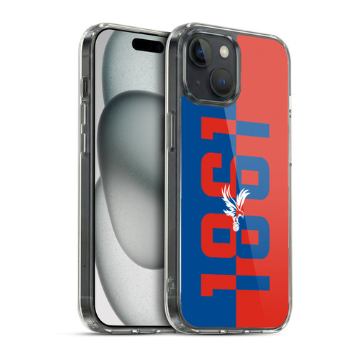 Crystal Palace FC Crest 1861 Soft Gel Case for Apple iPhone 15 & MagSafe