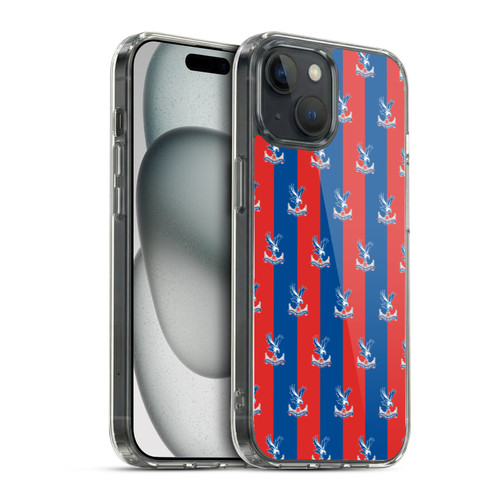 Crystal Palace FC Crest Pattern Soft Gel Case for Apple iPhone 15 & MagSafe
