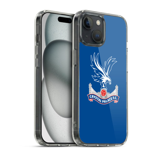 Crystal Palace FC Crest Plain Soft Gel Case for Apple iPhone 15 & MagSafe