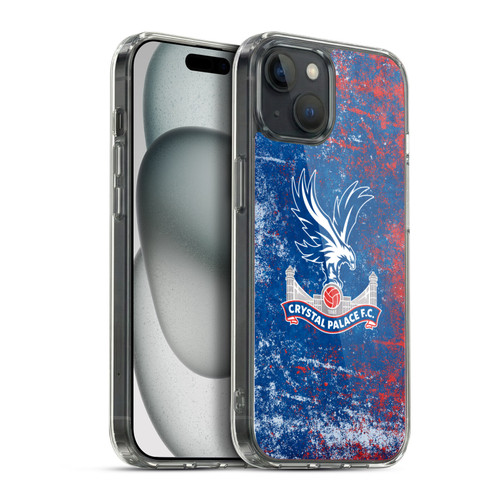 Crystal Palace FC Crest Distressed Soft Gel Case for Apple iPhone 15 Plus & MagSafe