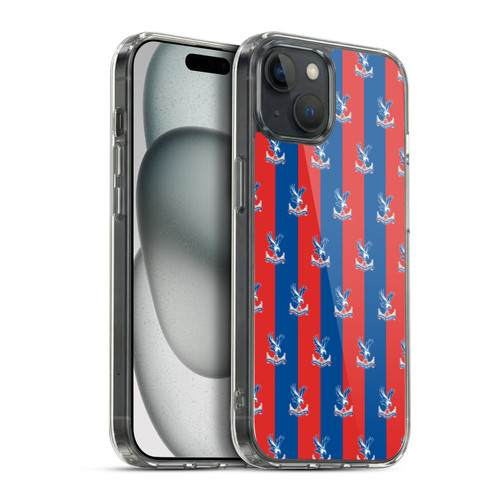 Crystal Palace FC Crest Pattern Soft Gel Case for Apple iPhone 15 Plus & MagSafe