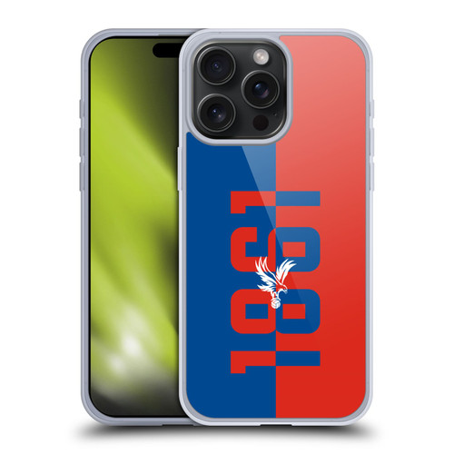 Crystal Palace FC Crest 1861 Soft Gel Case for Apple iPhone 15 Pro Max & MagSafe