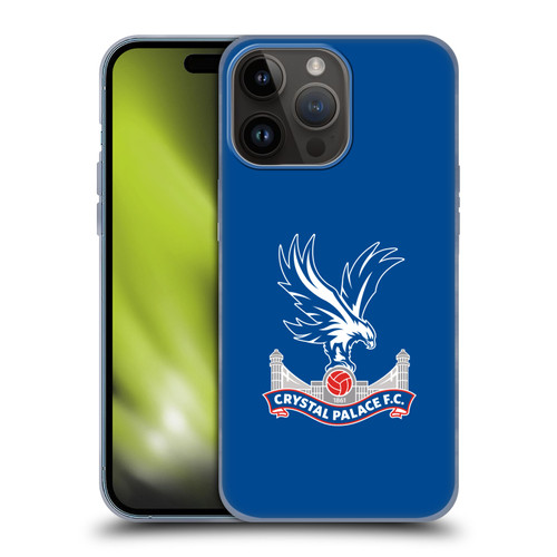 Crystal Palace FC Crest Plain Soft Gel Case for Apple iPhone 15 Pro Max