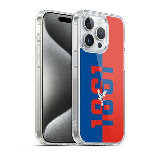 Crystal Palace FC Crest 1861 Soft Gel Case for Apple iPhone 15 Pro & MagSafe