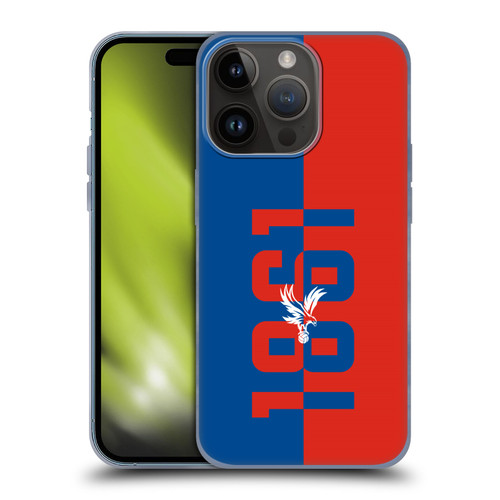 Crystal Palace FC Crest 1861 Soft Gel Case for Apple iPhone 15 Pro
