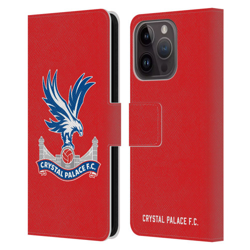 Crystal Palace FC Crest Eagle Leather Book Wallet Case Cover For Apple iPhone 15 Pro