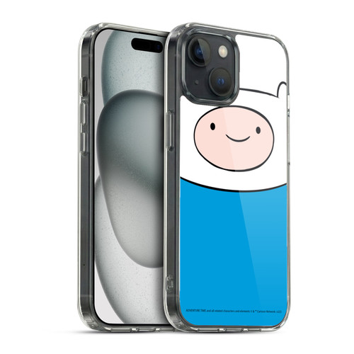 Adventure Time Graphics Finn The Human Soft Gel Case for Apple iPhone 15 & MagSafe