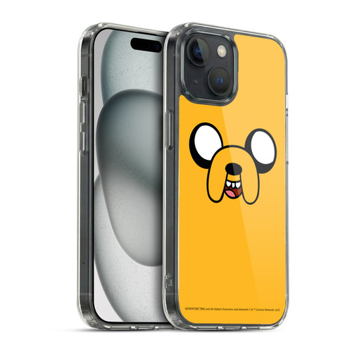 Adventure Time Graphics Jake The Dog Soft Gel Case for Apple iPhone 15 & MagSafe