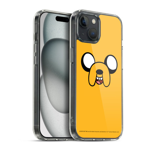 Adventure Time Graphics Jake The Dog Soft Gel Case for Apple iPhone 15 Plus & MagSafe