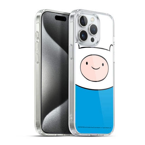 Adventure Time Graphics Finn The Human Soft Gel Case for Apple iPhone 15 Pro Max & MagSafe