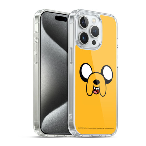 Adventure Time Graphics Jake The Dog Soft Gel Case for Apple iPhone 15 Pro & MagSafe