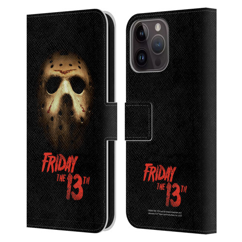 Friday the 13th 2009 Graphics Jason Voorhees Poster Leather Book Wallet Case Cover For Apple iPhone 15 Pro Max