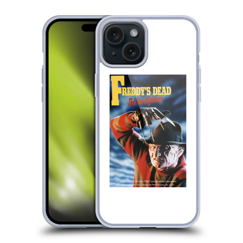A Nightmare On Elm Street: Freddy's Dead Graphics Poster Soft Gel Case for Apple iPhone 15 Plus