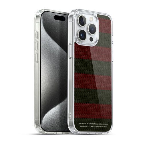 A Nightmare On Elm Street: Freddy's Dead Graphics Sweater Pattern Soft Gel Case for Apple iPhone 15 Pro Max & MagSafe
