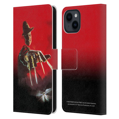 A Nightmare On Elm Street: Freddy's Dead Graphics Poster 2 Leather Book Wallet Case Cover For Apple iPhone 15