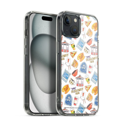 Gilmore Girls Graphics Icons Soft Gel Case for Apple iPhone 15 Plus & MagSafe