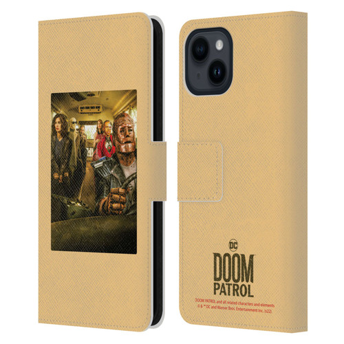 Doom Patrol Graphics Poster 2 Leather Book Wallet Case Cover For Apple iPhone 15