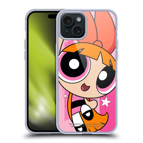 The Powerpuff Girls Graphics Blossom Soft Gel Case for Apple iPhone 15 Plus & MagSafe
