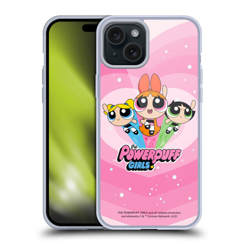 The Powerpuff Girls Graphics Group Soft Gel Case for Apple iPhone 15 Plus & MagSafe