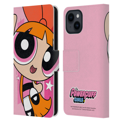The Powerpuff Girls Graphics Blossom Leather Book Wallet Case Cover For Apple iPhone 15