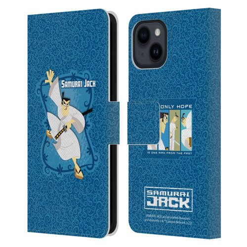 Samurai Jack Graphics Character Art 1 Leather Book Wallet Case Cover For Apple iPhone 15