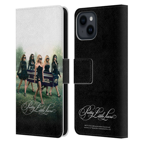 Pretty Little Liars Graphics Season 6 Poster Leather Book Wallet Case Cover For Apple iPhone 15