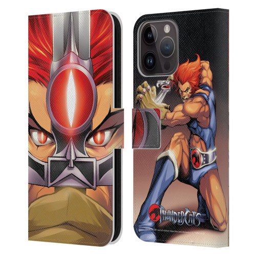 Thundercats Graphics Lion-O Leather Book Wallet Case Cover For Apple iPhone 15 Pro Max
