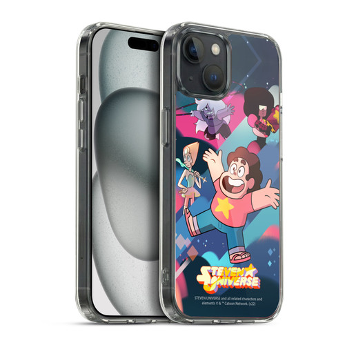 Steven Universe Graphics Characters Soft Gel Case for Apple iPhone 15 Plus & MagSafe