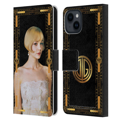 The Great Gatsby Graphics Daisy Leather Book Wallet Case Cover For Apple iPhone 15