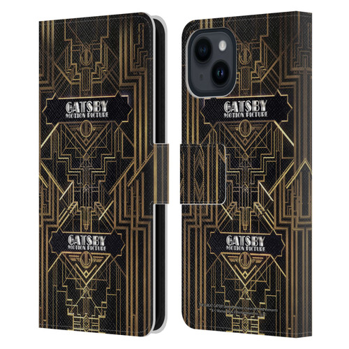 The Great Gatsby Graphics Poster 1 Leather Book Wallet Case Cover For Apple iPhone 15