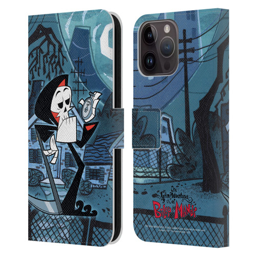 The Grim Adventures of Billy & Mandy Graphics Grim Leather Book Wallet Case Cover For Apple iPhone 15 Pro Max