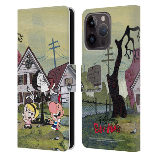 The Grim Adventures of Billy & Mandy Graphics Poster Leather Book Wallet Case Cover For Apple iPhone 15 Pro
