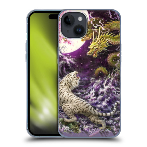 Kayomi Harai Animals And Fantasy Asian Tiger & Dragon Soft Gel Case for Apple iPhone 15 Plus
