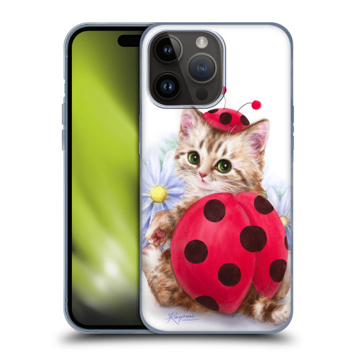 Kayomi Harai Animals And Fantasy Kitten Cat Lady Bug Soft Gel Case for Apple iPhone 15 Pro Max