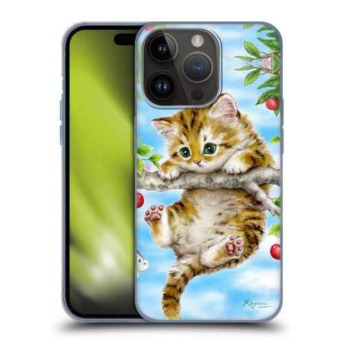 Kayomi Harai Animals And Fantasy Cherry Tree Kitten Soft Gel Case for Apple iPhone 15 Pro