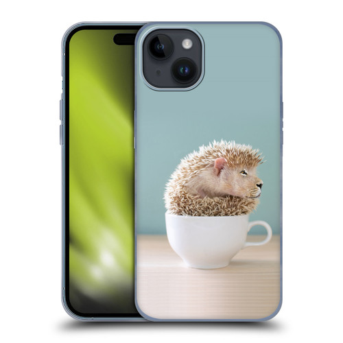 Pixelmated Animals Surreal Pets Lionhog Soft Gel Case for Apple iPhone 15 Plus